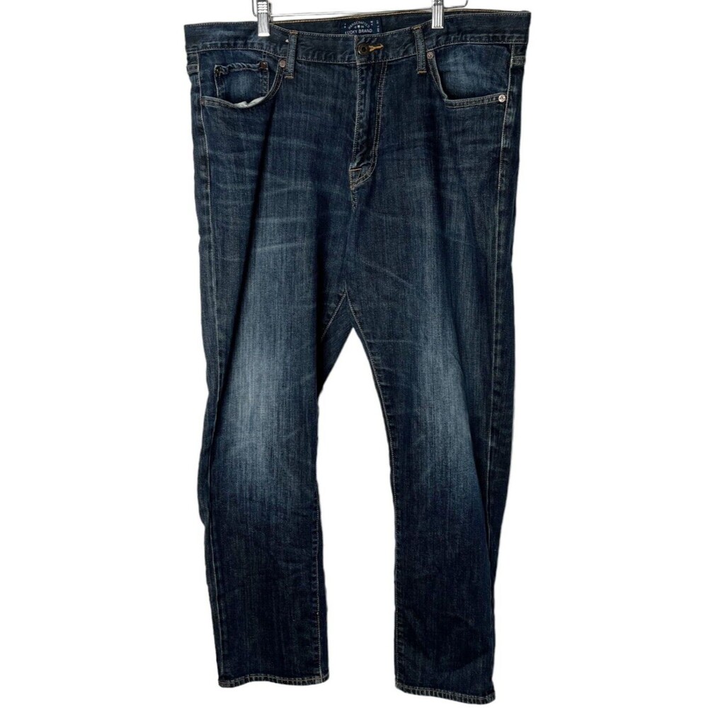 Lucky Brand Jeans 410 Athletic Fit Blue Medium Stone Wash Men's Size 40 x 32